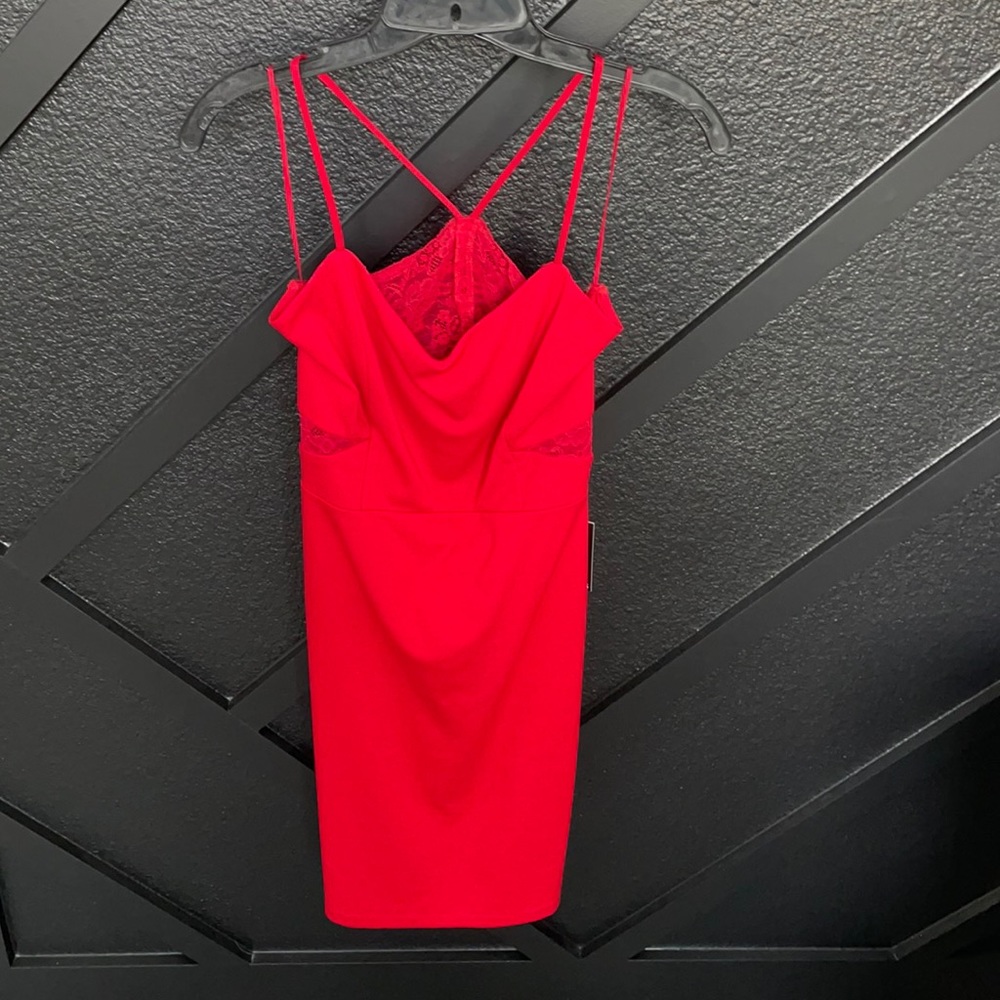 Express Sexy Lace Little Red Dress